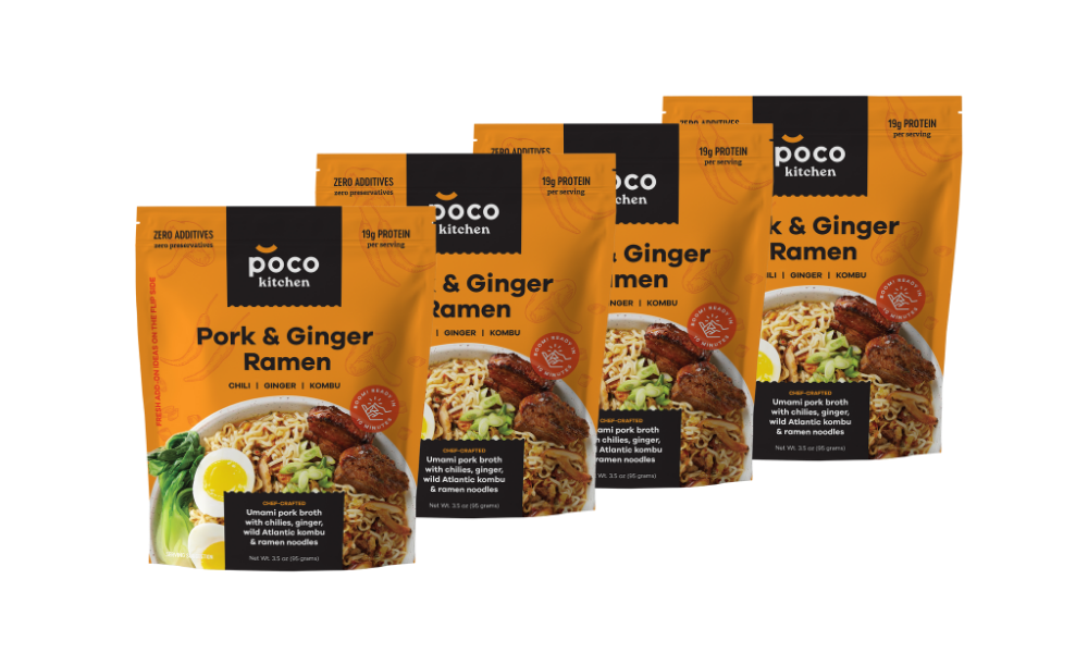 Pork & Ginger Ramen Noodle Meal Kit (Chili, Ginger, Kombu)