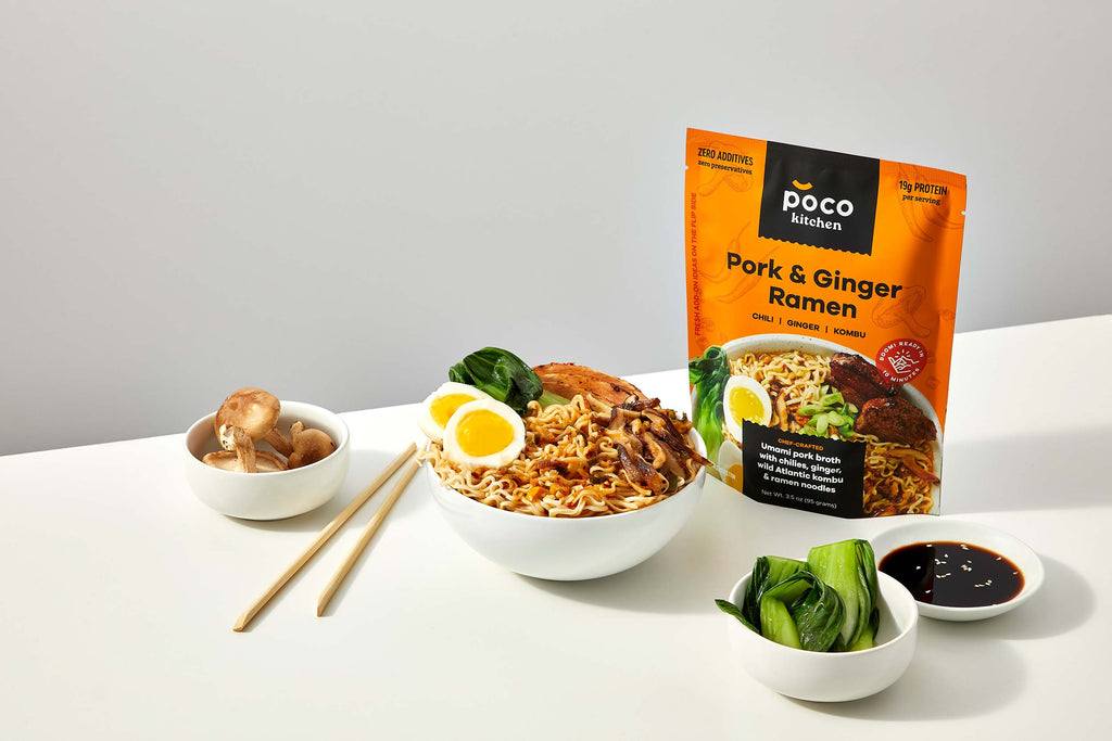 Pork & Ginger Ramen Noodle Meal Kit (Chili, Ginger, Kombu)